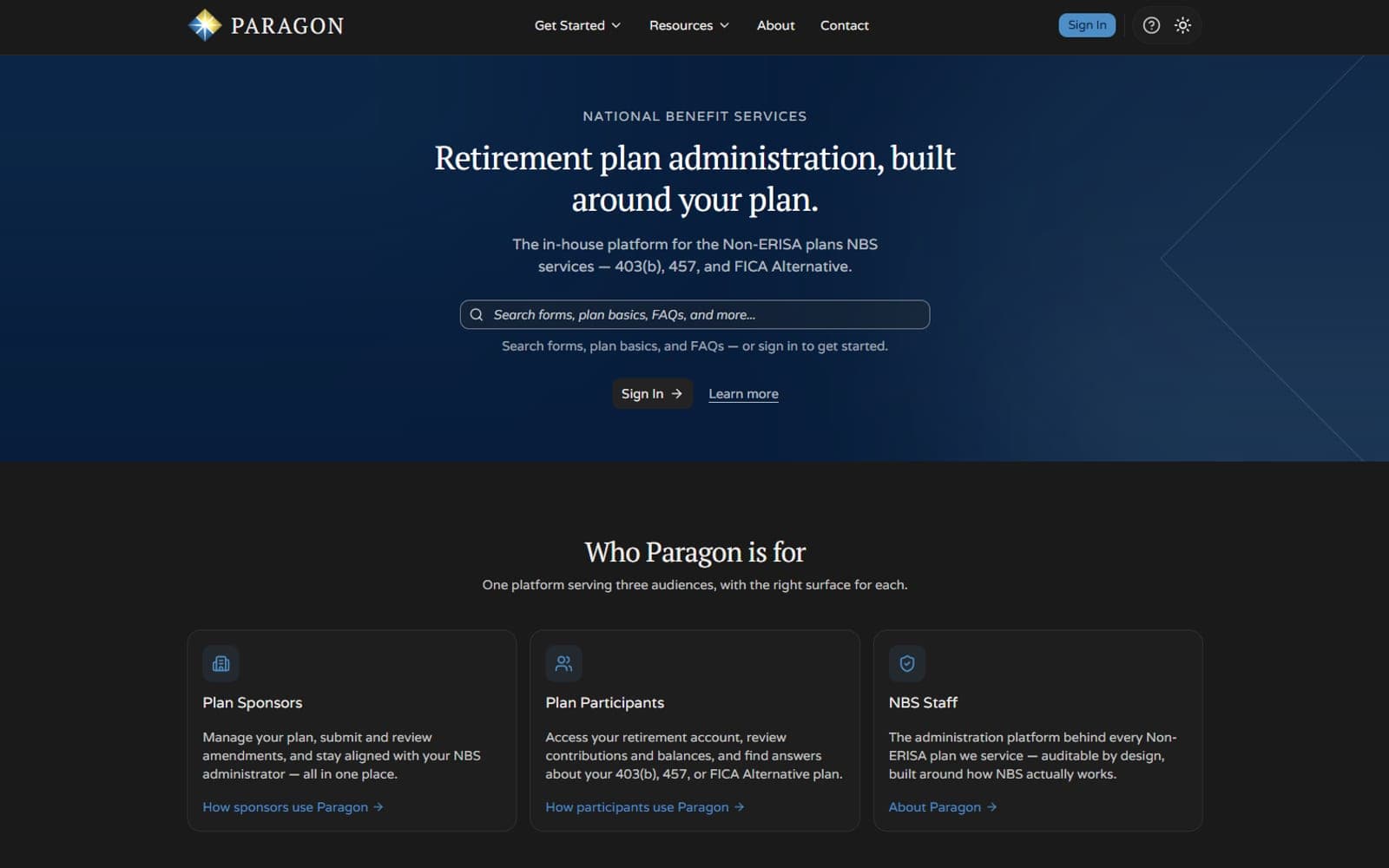 The Paragon recordkeeping platform